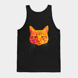 Orange Tabby Cat Tank Top